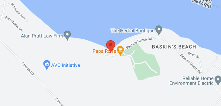 map of LOT 3 BASKINS BEACH ROAD